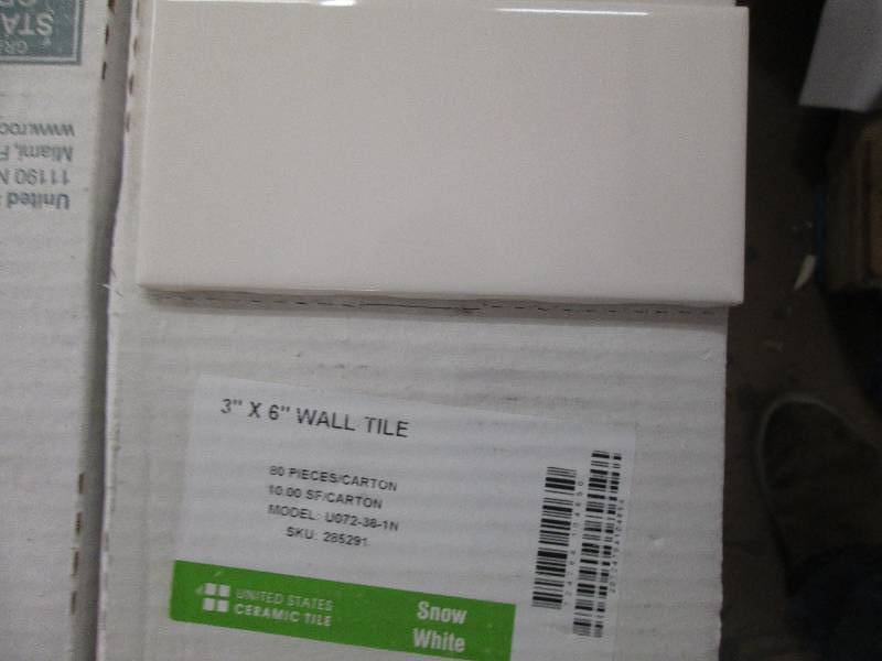 3x6 snow white wall tile 10 sqftbo...