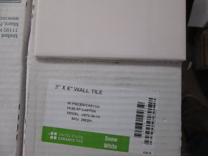 3x6 snow white wall tile 10 sqftbo...