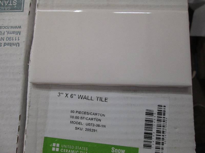 3x6 snow white wall tile 10 sqftbo...
