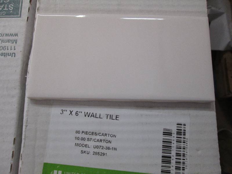 3x6 snow white wall tile 10 sqftbo...