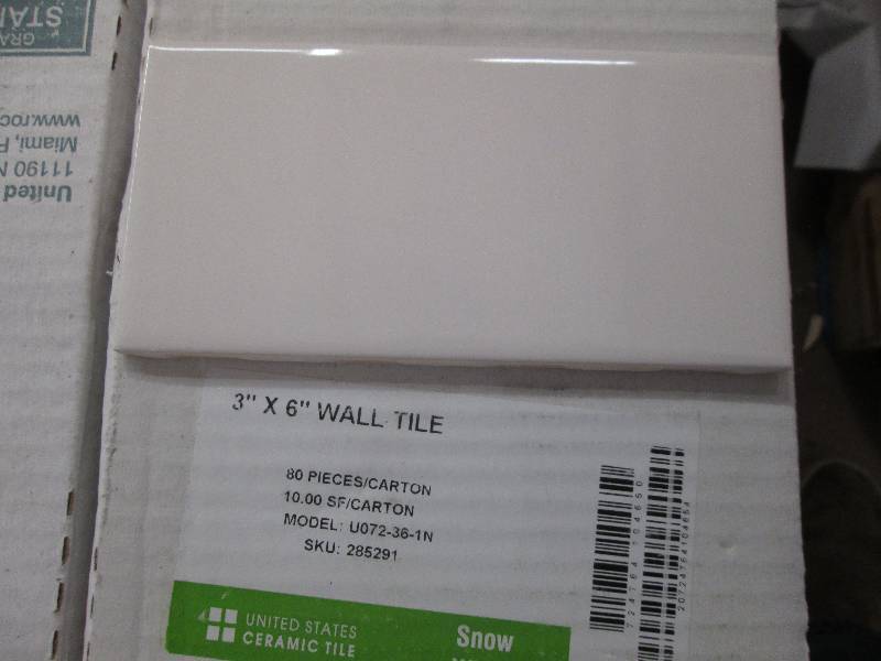 3x6 snow white wall tile 10 sqftbo...