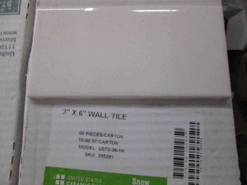 3x6 snow white wall tile 10 sqftbo...