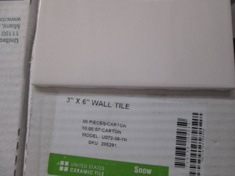 3x6 snow white wall tile 10 sqftbo...