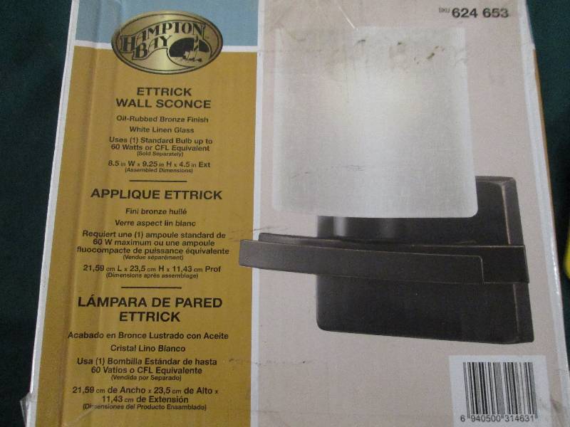 Hampton Bay ettrick wall scone oil-...