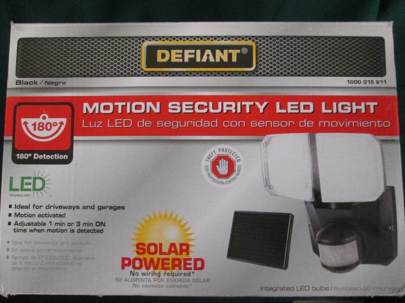 Defiant solar powered LED motion se...