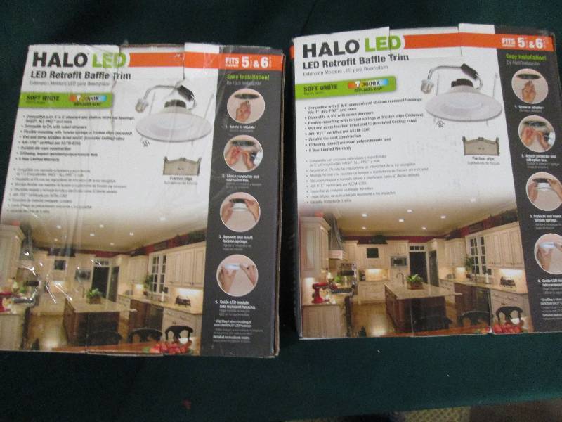 2 halo LED soft white retrofit baff...