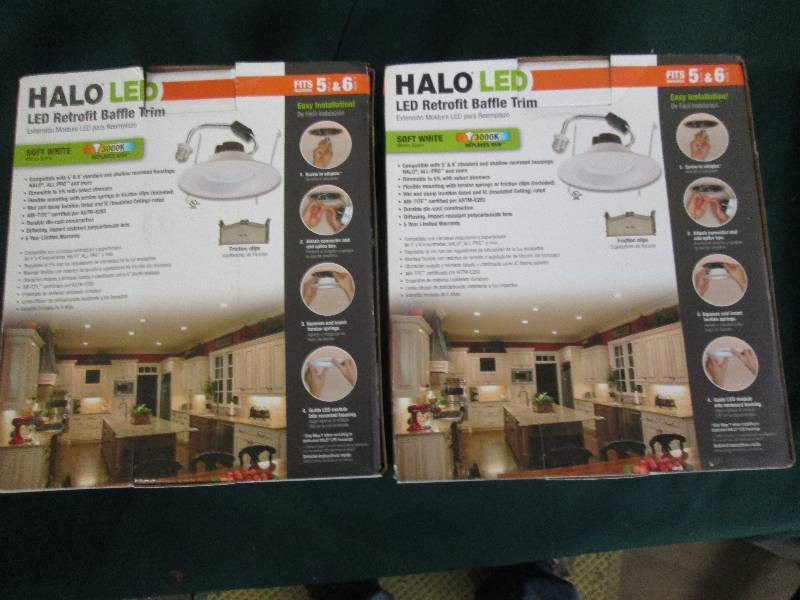 2 halo LED soft white retrofit baff...