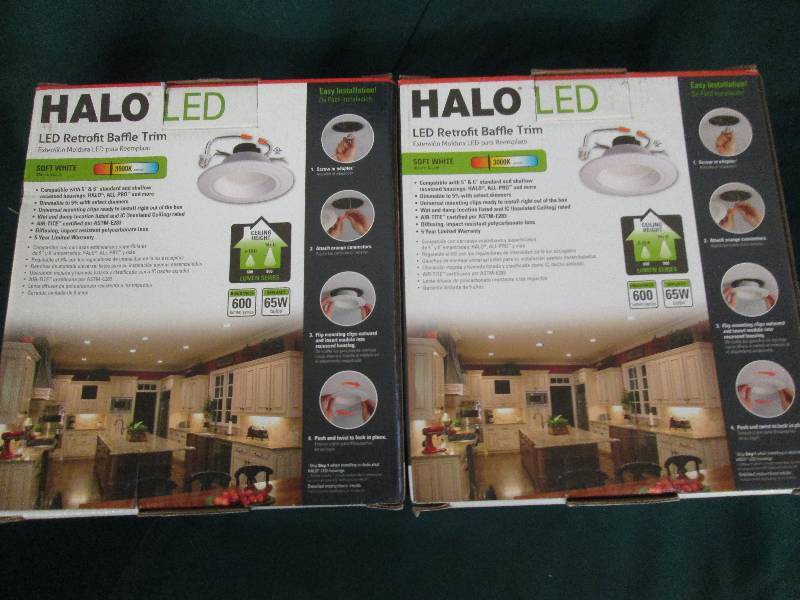 2 halo LED soft white retrofit baff...
