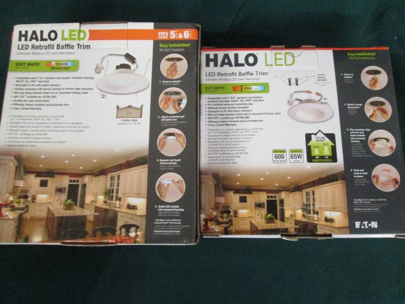 2 halo LED soft white retrofit baff...