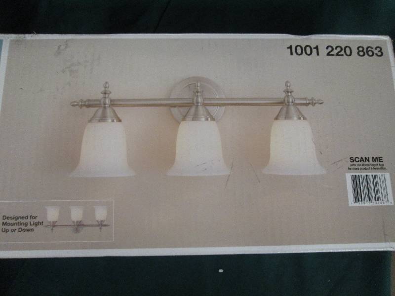 hampton bay 3-light vanity fixture ...