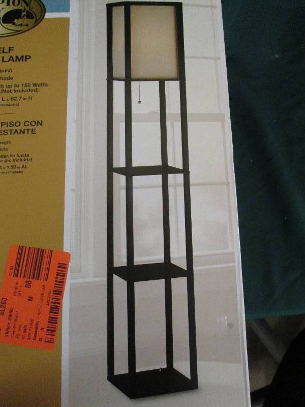hampton bay shelf floor lamp open b...