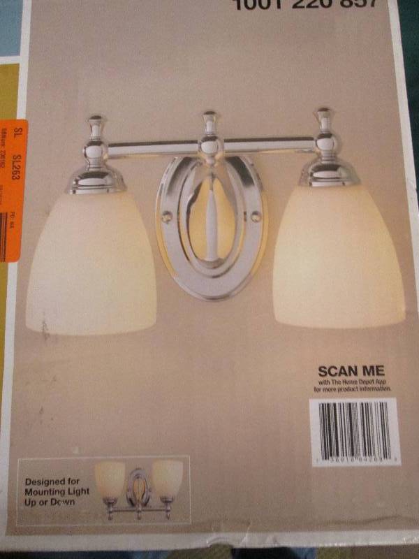 hampton bay 2-light vanity fixture ...