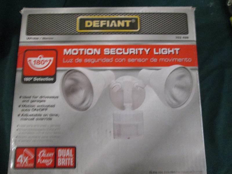 Defiant motion security light looks...