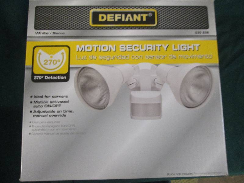 Defiant motion security light looks...