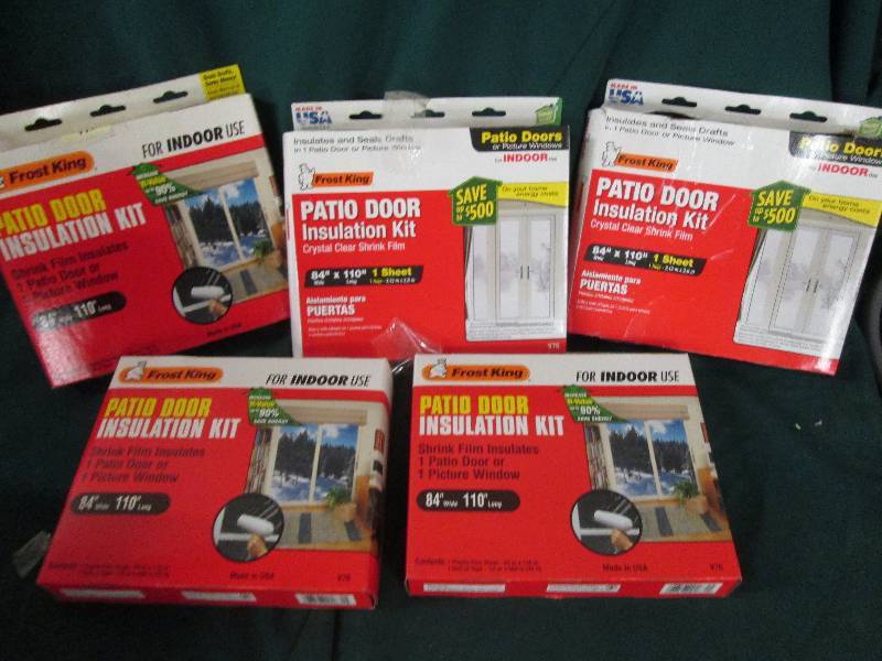 5 packs of frost king patio door in...