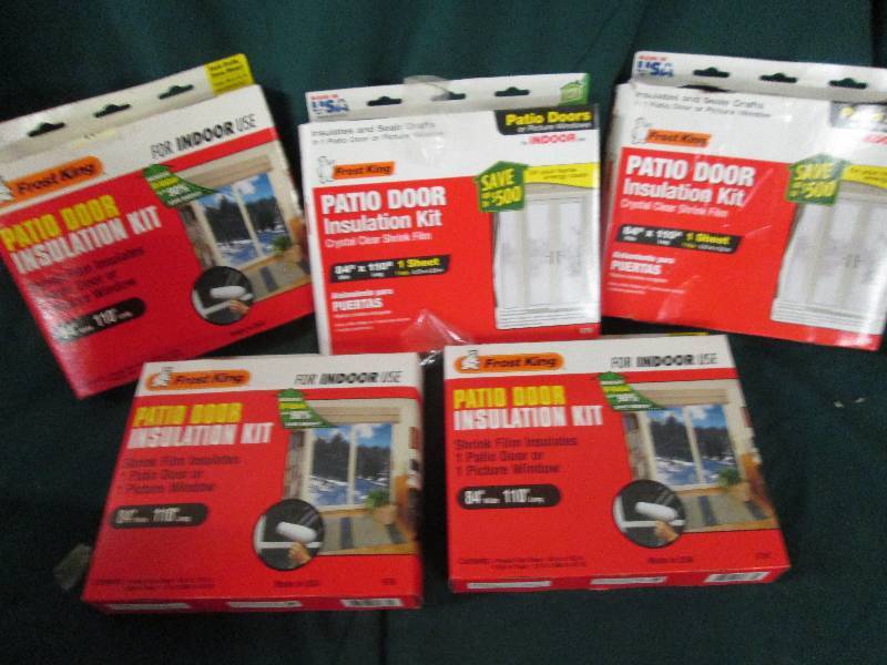 5 packs of frost king patio door in...