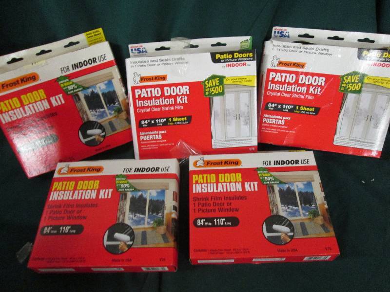 5 packs of frost king patio door in...