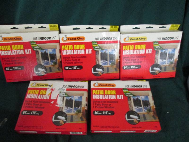 5 packs of frost king patio door in...