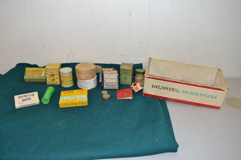 Vintage Medicine Bottles and Boxes