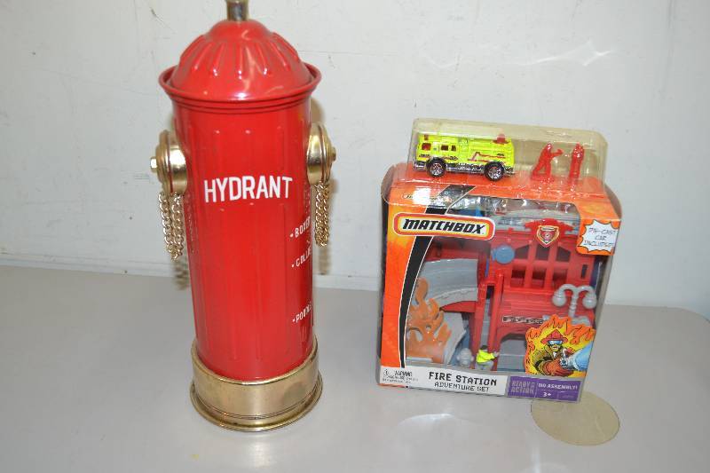 Decanter and matchbox fire set