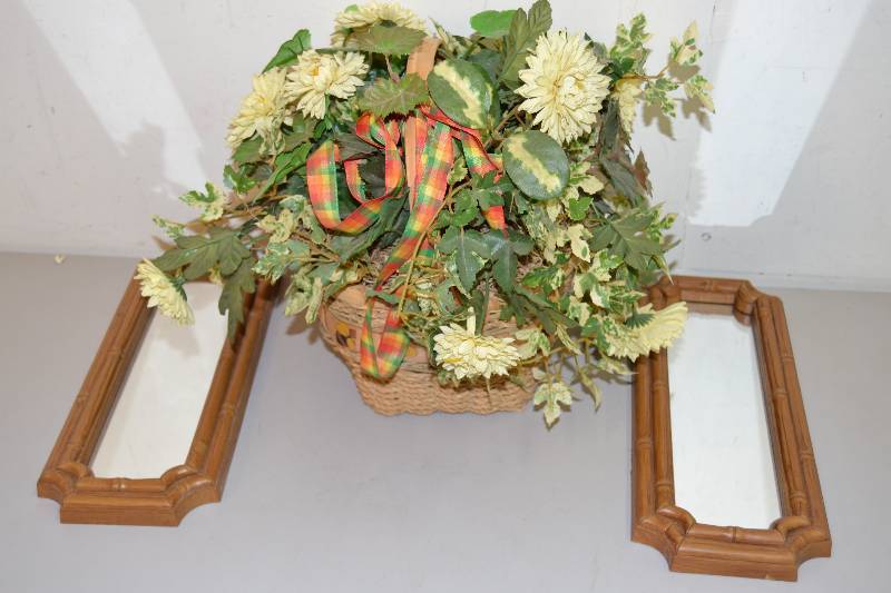 Floral Arrangement and Mirrors