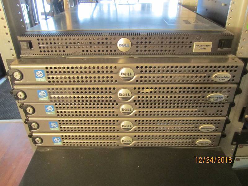 lot 2 image: Lot of 5 Dell Power Edge 1750 serve...