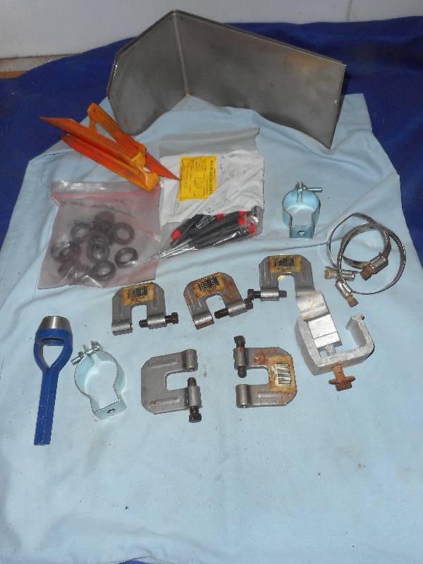 C CLAMPS AND METAL RINGS
