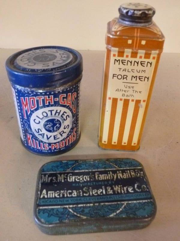 lot 87 image: Vintage Metal Containers