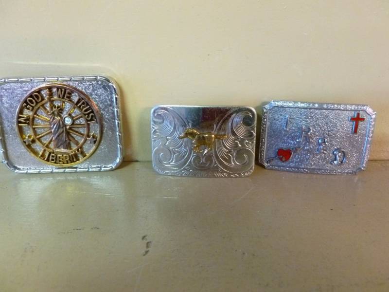 lot 196 image: Belt Buckles