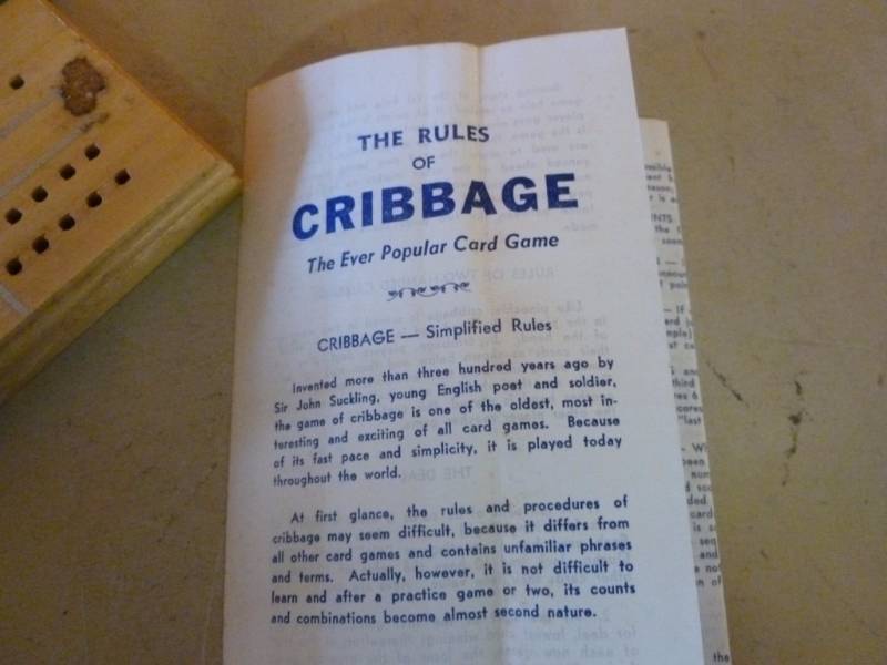 lot 241 image: Cribbage Board
