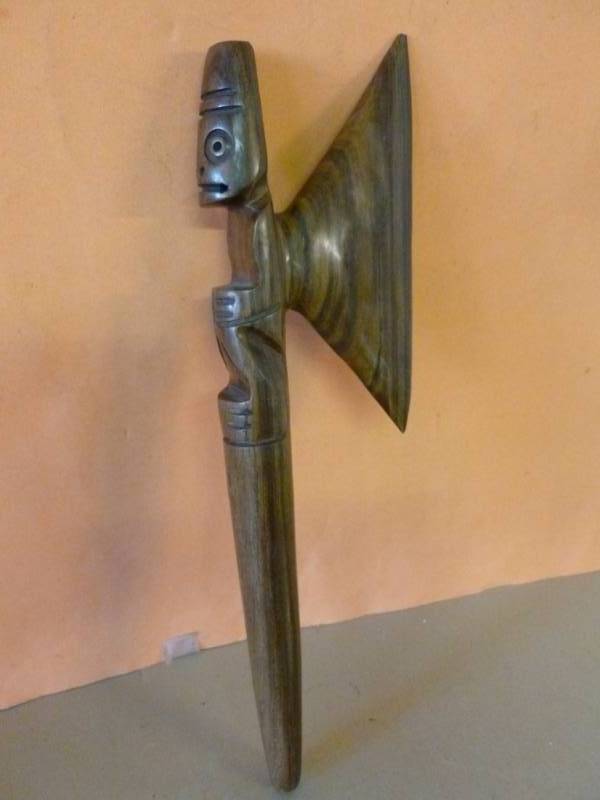 lot 275 image: Hand Carved Tomahawk