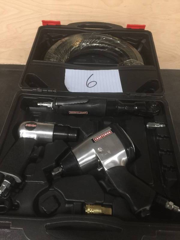 lot 6 image: Craftsman 10 pc. Air Tool Set