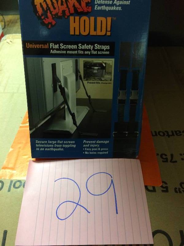 Universal Flat Screen Safety Straps Never used