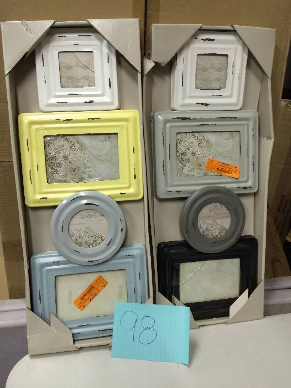 Lot OF 2 Collage Frames - some glass missig