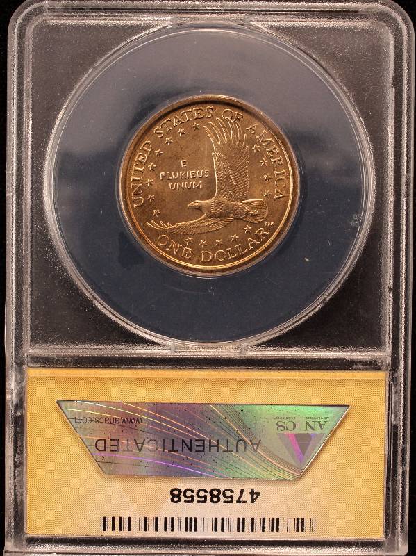 lot 19 image: 2003-P SACAGAWEA DOLLAR MS65 ANACS
