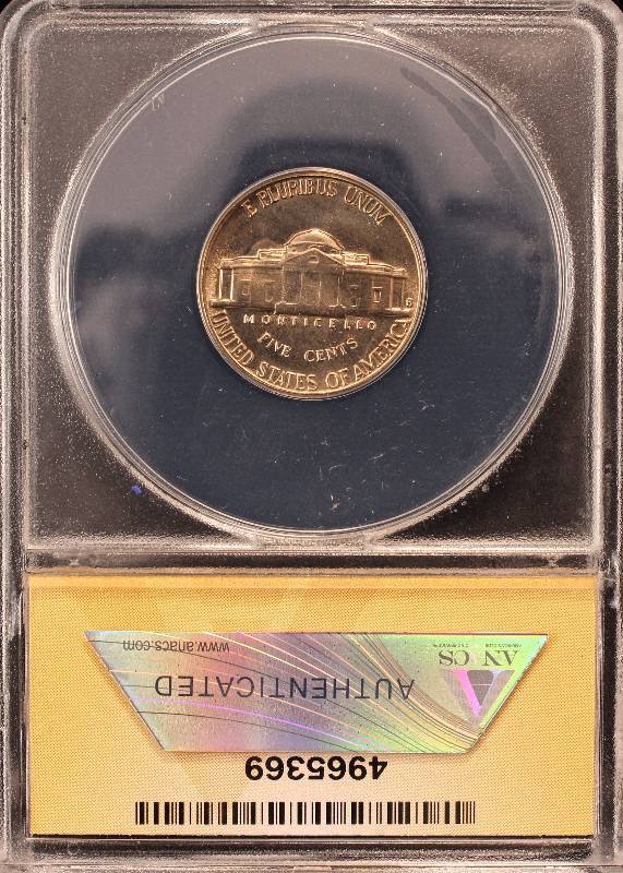 lot 23 image: 1954-S JEFFERSON NICKEL MS65 ANACS