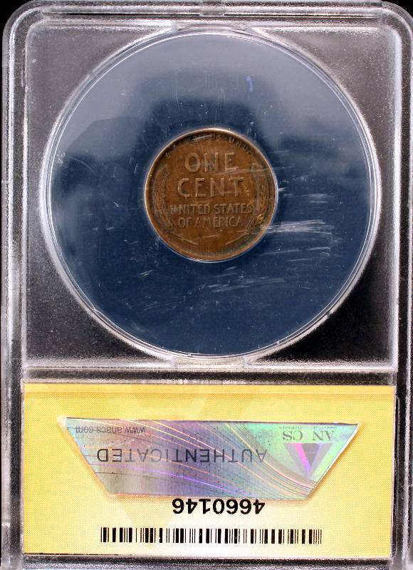 lot 30 image: 1910-S US WHEAT CENT F15 ANACS