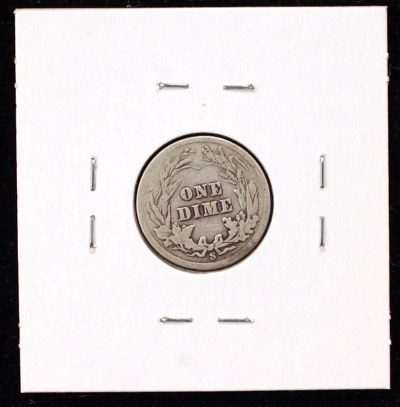 lot 31 image: 1905-S BARBER SILVER DIME FINE