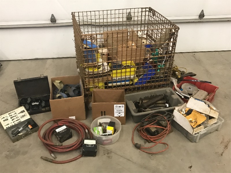 lot 22 image: 3x4 Collapsible Steel-Cage Crate ...