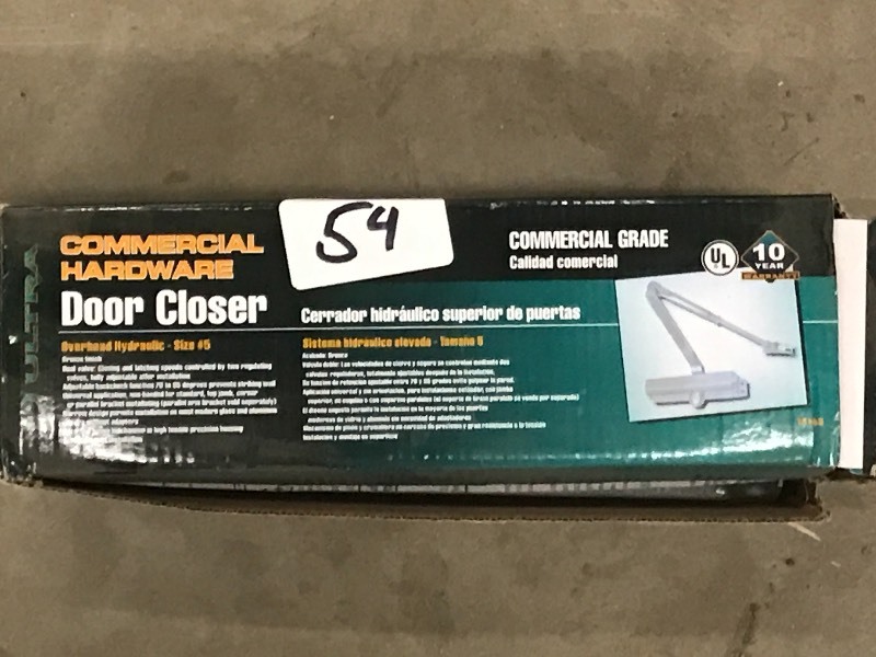 lot 54 image: Unused Ultra Commercial Door Closer...