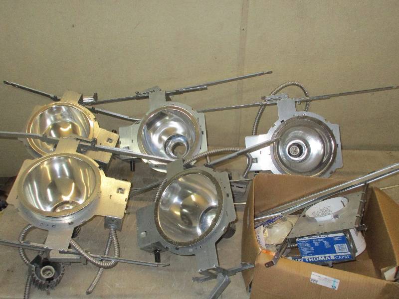 5 - Large ceiling light fixtures 2 - mini light fixtures