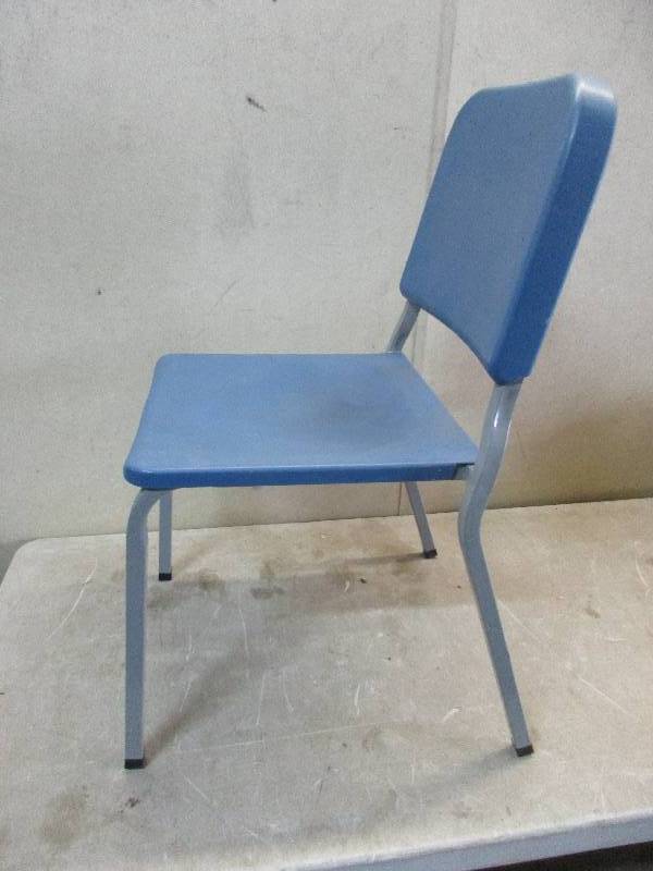 Chair - metal frame, plastic seat and back
