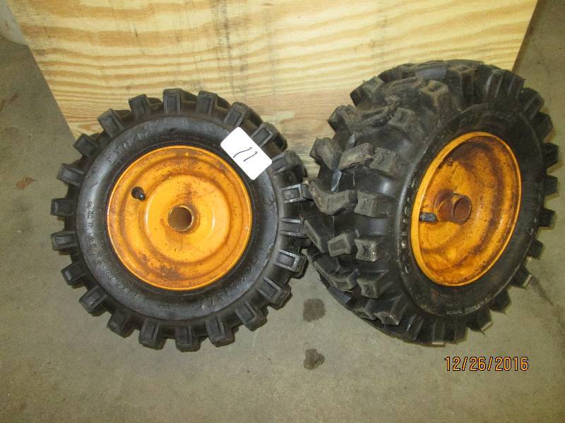 lot 11 image: (2) Snowblower Tires