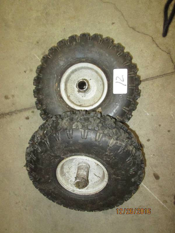 lot 12 image: (2) Snowblower Tires