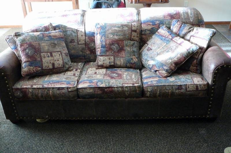 4 PC Fishing Pattern Living Room Set of 4