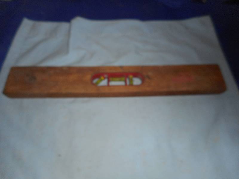 lot 54 image: VINTAGE WOODEN LEVEL