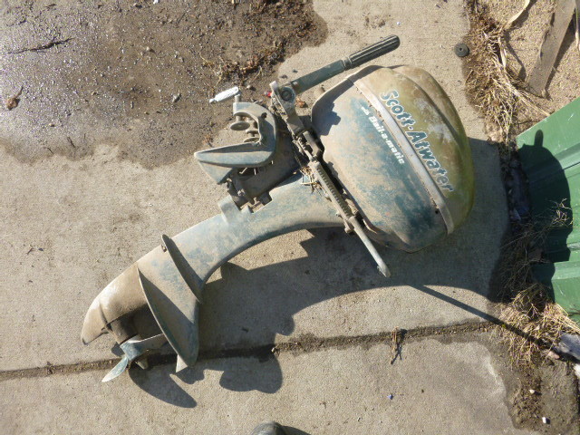 lot 109 image: Scott-Atwater Bail-A-Matic Outboard Motor