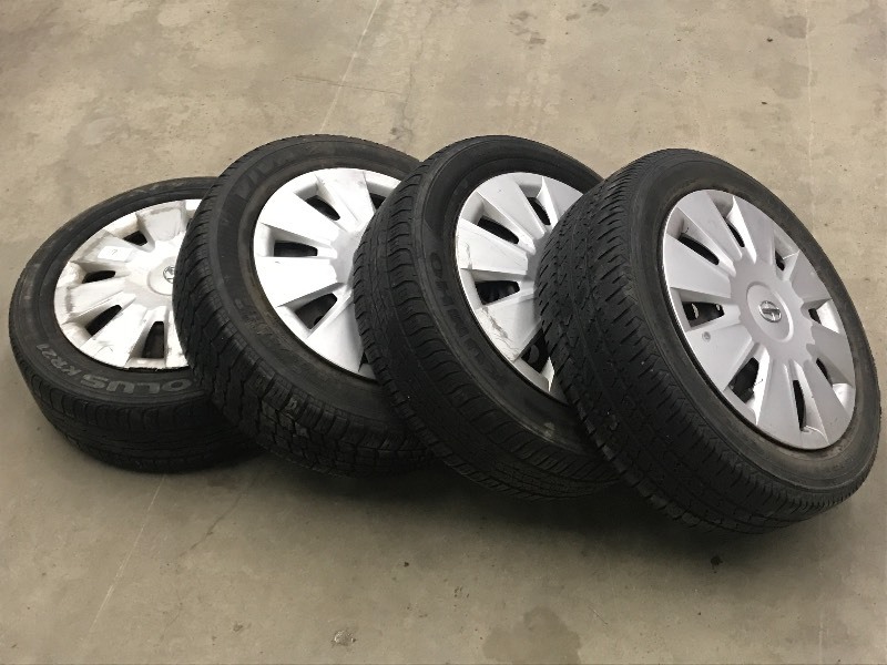 lot 9 image: (4) Scion 4-Lug Wheels With Kumho S...