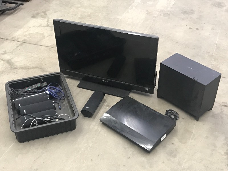 lot 36 image: Sony Bravia 32 T.V. Complete With ...