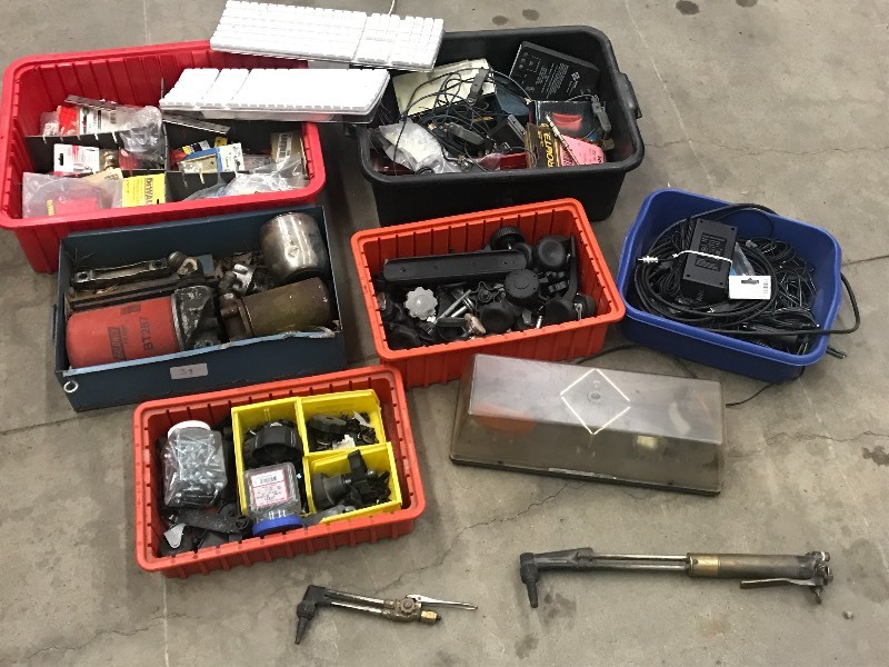lot 39 image: (6) Trays Of Assorted Hardware & S...